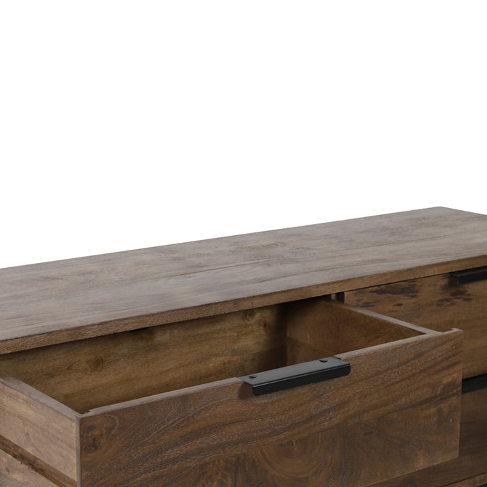 Light&living Side table 120x40x80 cm MEAVE hout mat donker bruin