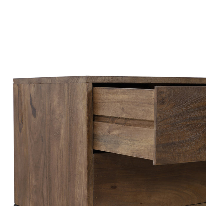 Light&living Side table 120x40x80 cm MEAVE hout mat donker bruin