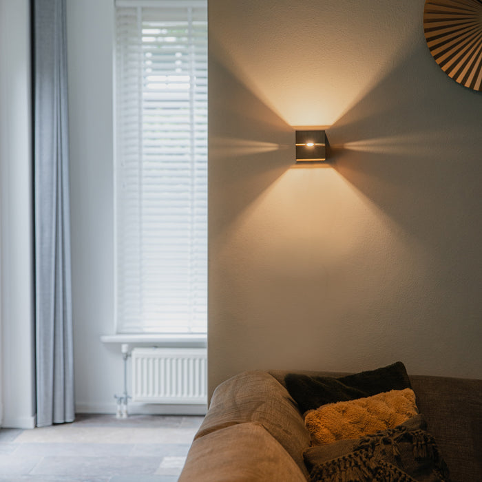 QAZQA Smart wandlamp donkerbrons 9,7 cm incl. Wifi G9 - Transfer