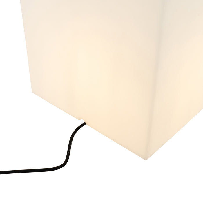 QAZQA Smart buitenlamp wit 38 cm vierkant incl. LED A60 IP44 - Nura