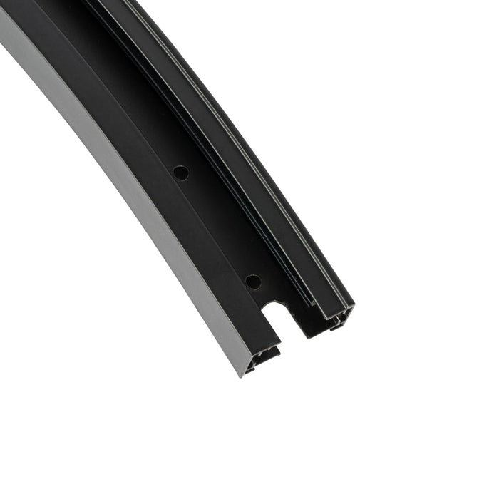 QAZQA Moderne rail zwart 90° gebogen 1-fase - Iconic