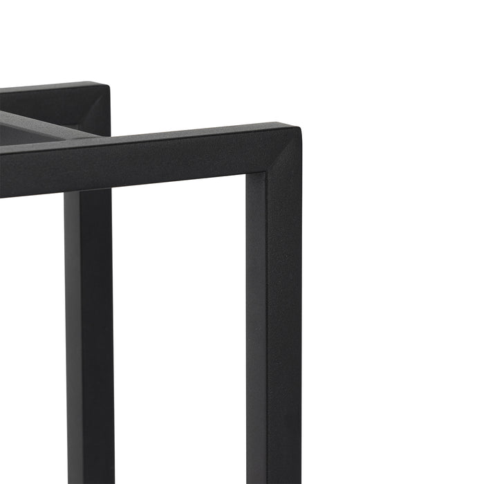 QAZQA Set van 2 buiten tafellampen zwart met touch oplaadbaar - Nowi