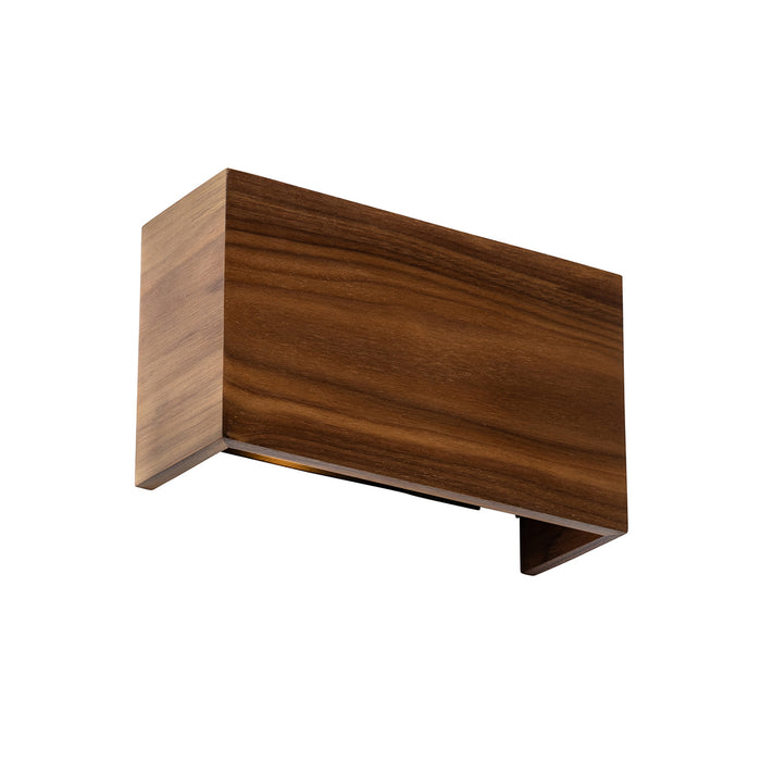 QAZQA Smart wandlamp walnoot hout 24 cm incl. Wifi G9 - Otan