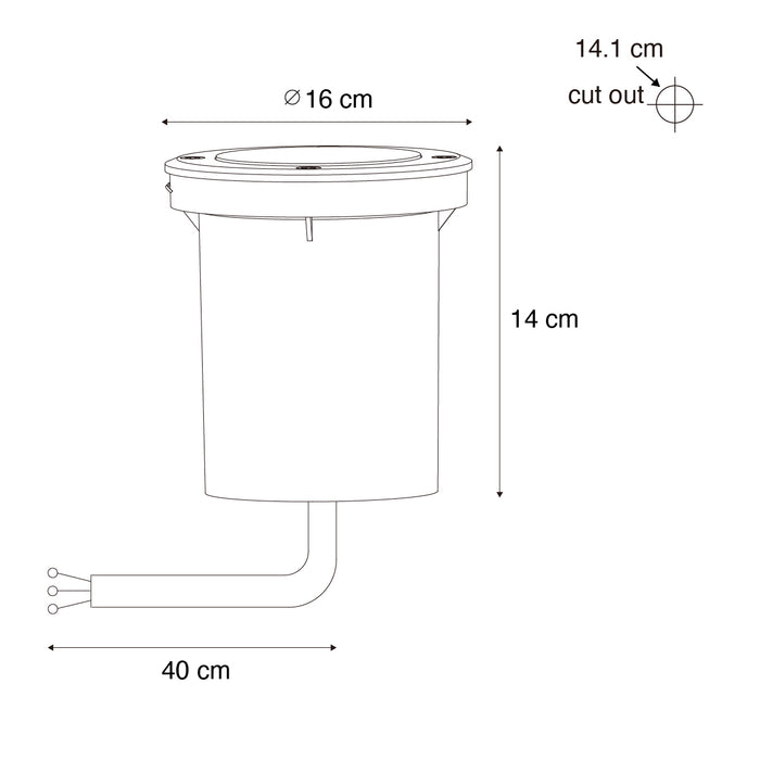 QAZQA Set van 6 moderne buiten grondspots staal AR70 verstelbaar IP65