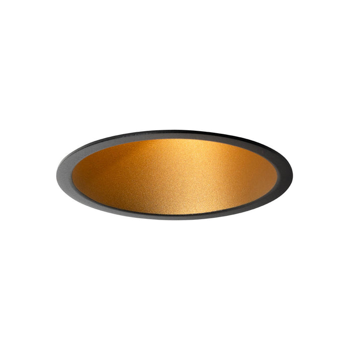 QAZQA Moderne inbouwspot zwart met goud GU10 70mm IP44 - Dept