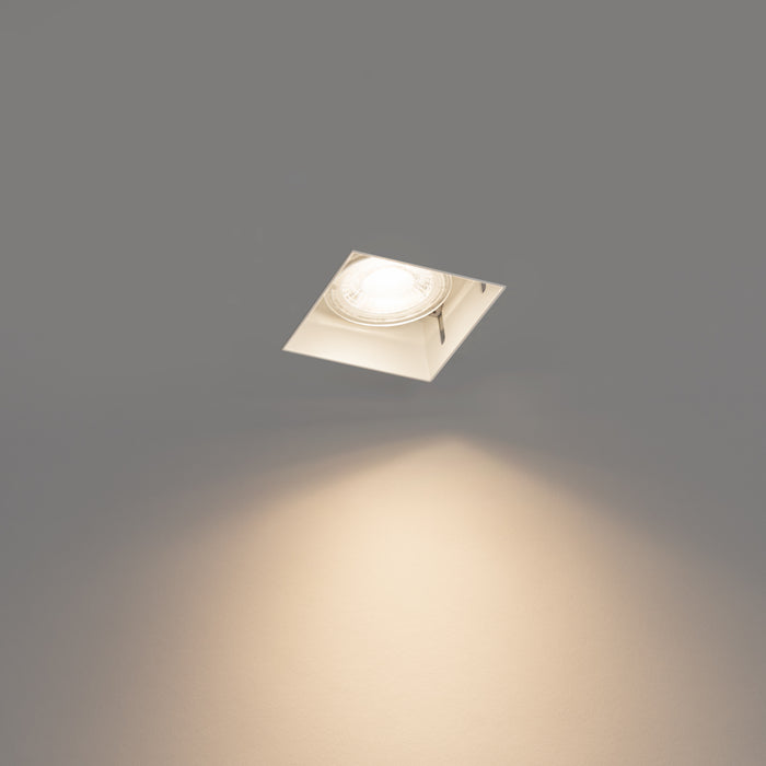 QAZQA Set van 6 inbouwspots wit GU10 50mm trimless - Oneon