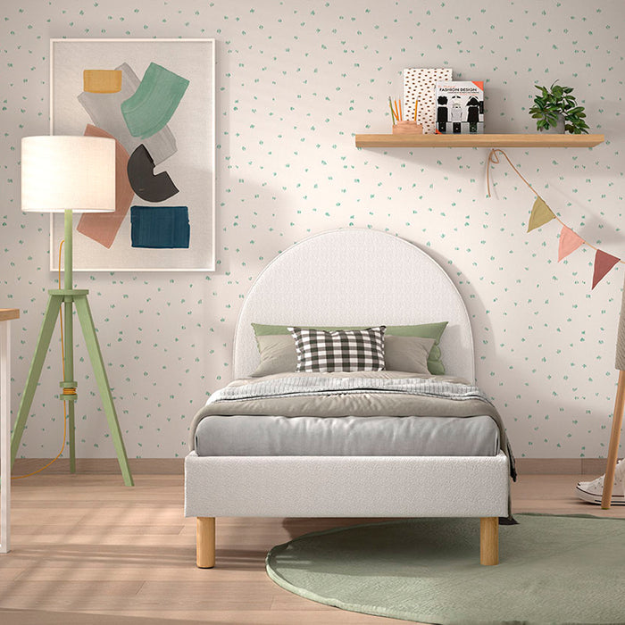 Vipack Moon Eenpersoonsbed 90 x 200 cm - Wit