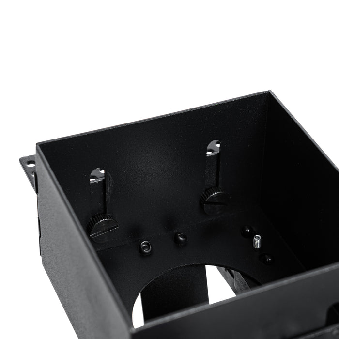 QAZQA Set van 6 inbouwspots zwart GU10 70mm trimless - Oneon