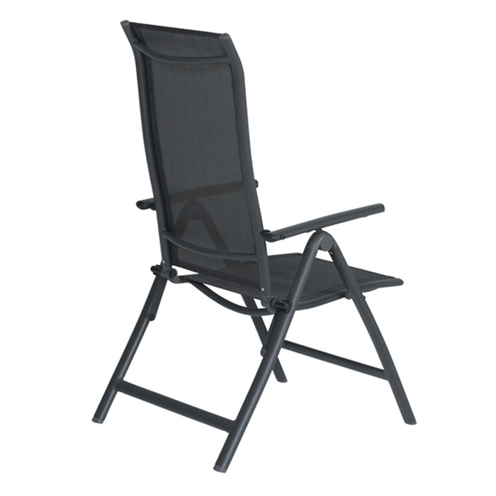 Garden Impressions Santos verstelbare tuinstoel - donker grijs