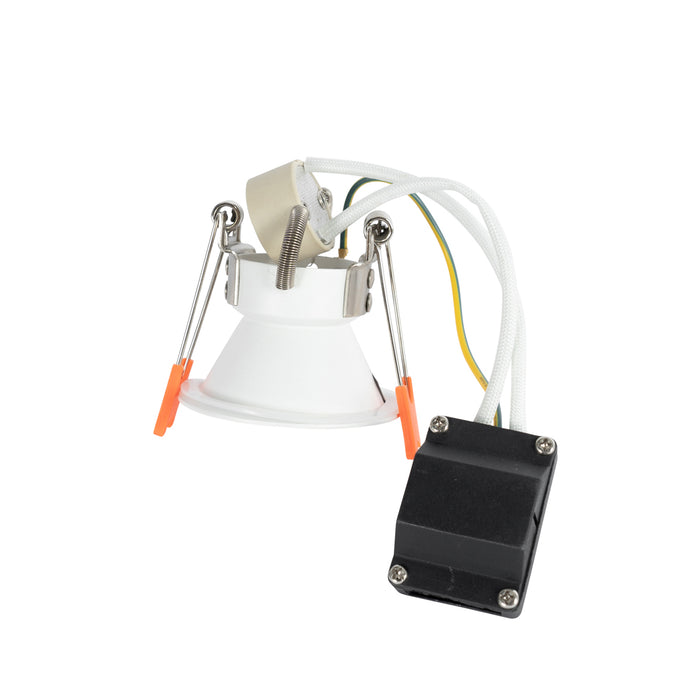 QAZQA Set van 12 inbouwspots wit GU10 35mm IP44 - Dept