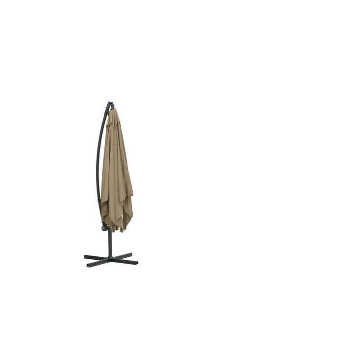 Garden Impressions Corfu parasol 250x250 - donker grijs - taupe