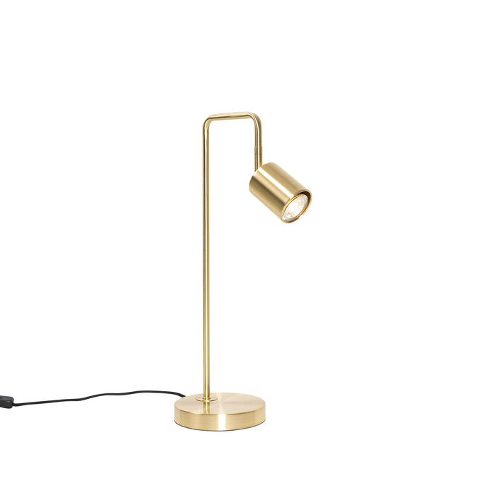 QAZQA Smart tafellamp messing verstelbaar incl. Wifi GU10 - Jav