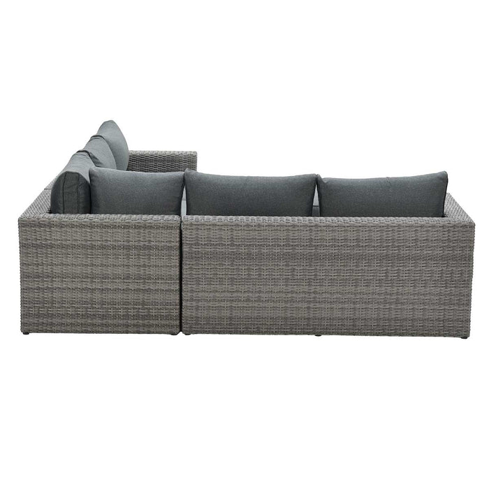 Orangebird loungeset - 4-delig - organic grey - reflex black