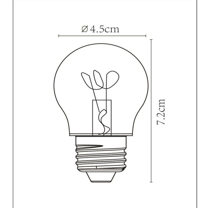 Lucide G45 Filament lamp - Transparant