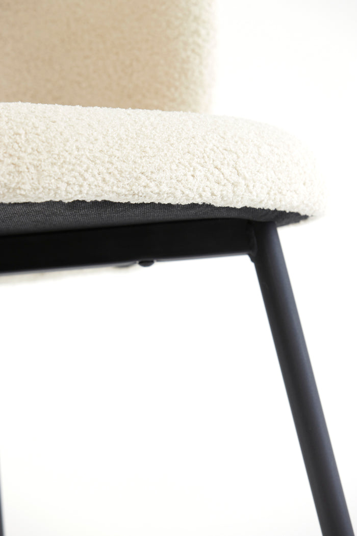 Light&living Eetkamerstoel 56x55x79 cm ELYNA teddy licht beige