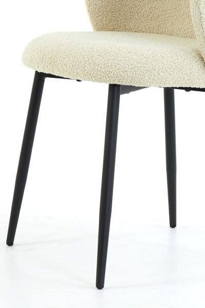 Light&living Eetkamerstoel 56x55x79 cm ELYNA teddy licht beige