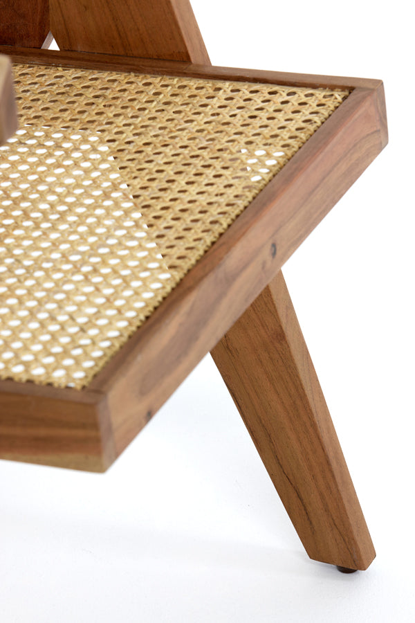 Light&living Stoel 56x53x79 cm MORAZAN hout naturel+rotan naturel