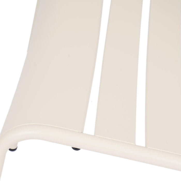 Metalen tuinstoel Max XXL ivoor - doos per 2 stuks