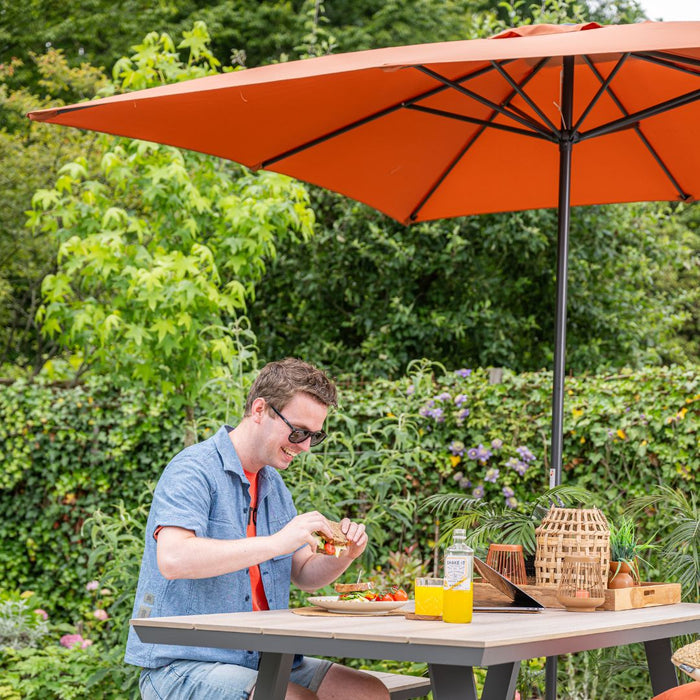 Garden Impressions Lotus parasol 250x250 cm - koper