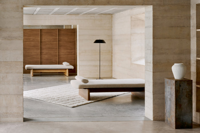 Kave Home - Anse vaas van wit papier-maché 22 cm