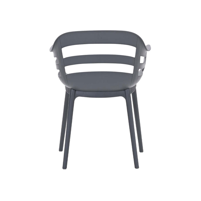 Garden Impressions Sunny tuinstoel donker grijs - 4 stuks