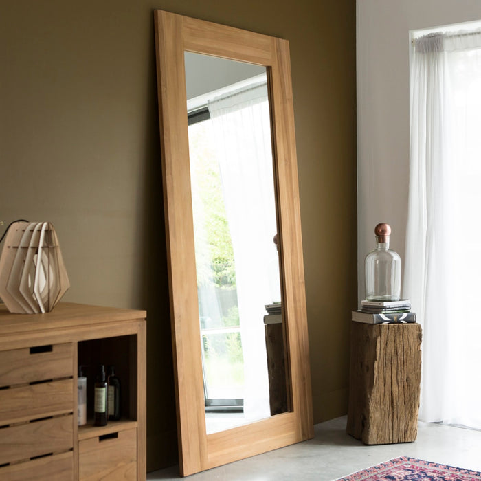 Tikamoon - Square - Massief teakhouten spiegel 200x90 cm