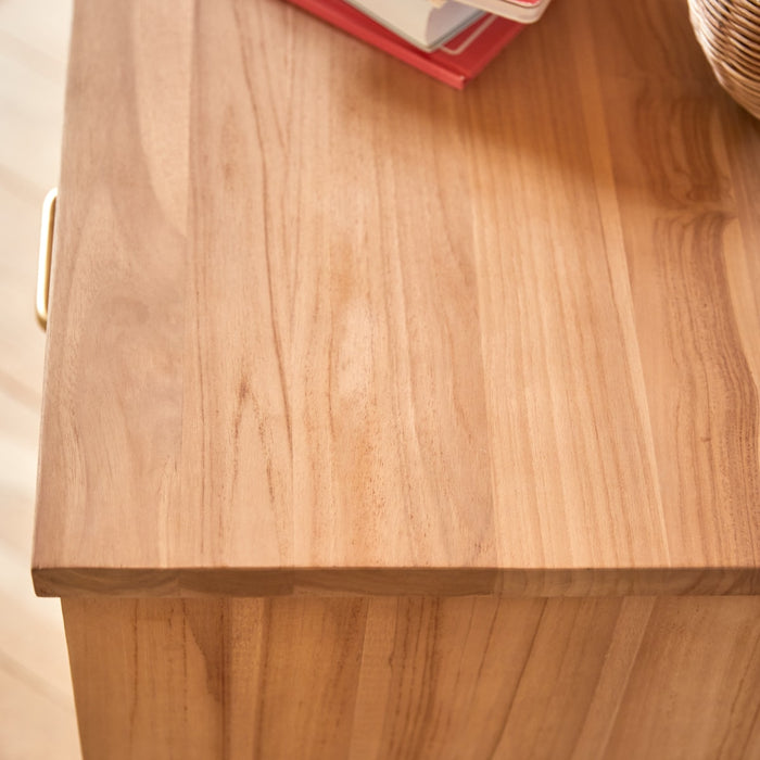 Tikamoon - Kort - Kinderbureau van massief teakhout