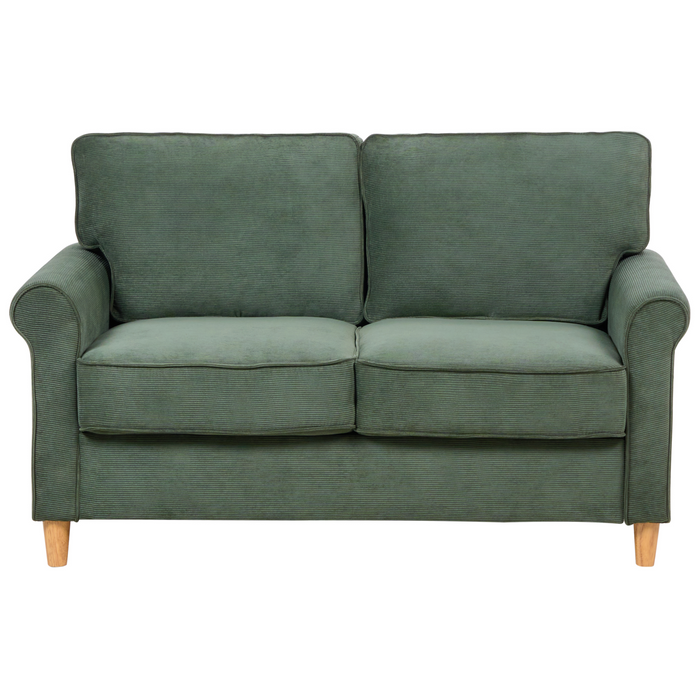 Beliani - RONNEBY - Tweezitsbank - Donkergroen - Corduroy