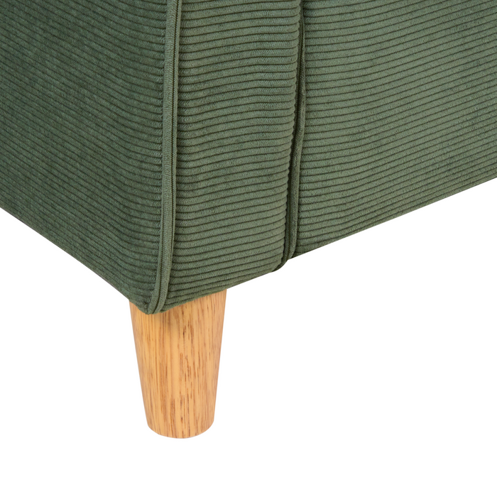 Beliani - RONNEBY - Tweezitsbank - Donkergroen - Corduroy