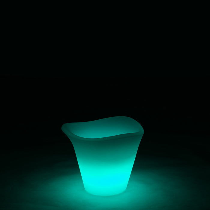 Lamp | Kunststof | Wit - Fuchsia | 34x34x (h)27.5 Cm