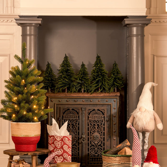 House of Seasons Decoratie Boomstam Kunstkerstbomen - L80 x H40 cm