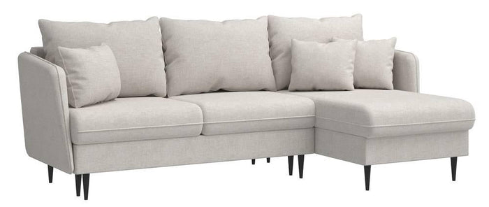 Selsey Design Sion hoekbank links|rechts chenille met slaapfunctie