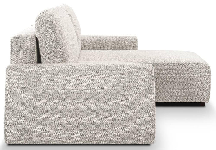 Selsey Design Talula hoekbank links|rechts chenille met slaapfunctie