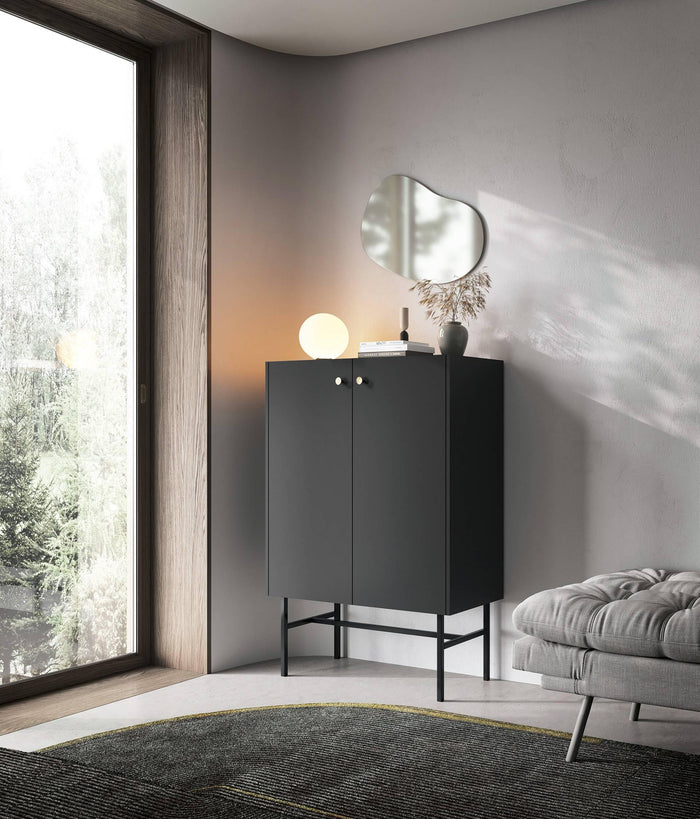 by fonQ Scandiva Opbergkast - Zwart