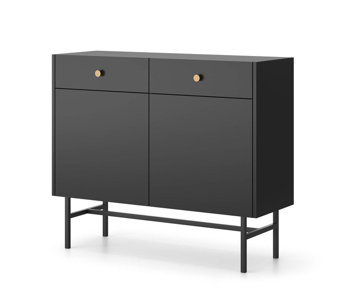 by fonQ Scandiva Dressoir 2-deurs - Zwart