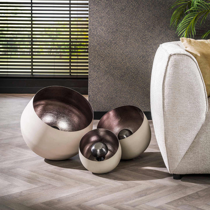 Fraaai - Tamika tafellamp Ø36 cm - naturel grijs