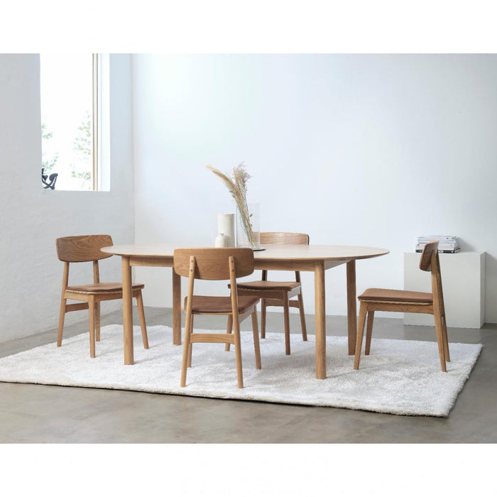 Nordic Home - Bjørn uitschuifbare ovale eettafel - 100x190-280 cm -