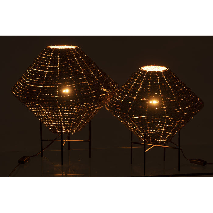J-Line - Hanglamp Ufo Zeegras Naturel Large - 40x40x32cm