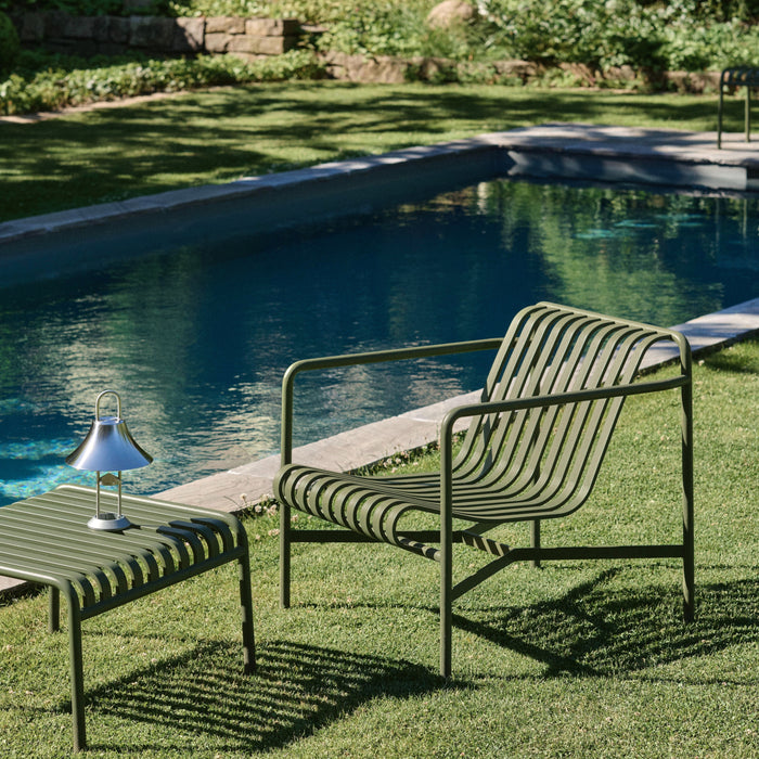 HAY Mousqueton Oplaadbare Tafellamp - Stainless Steel