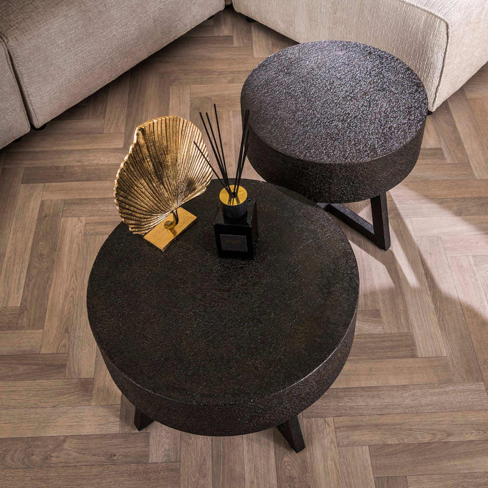 Fraaai Sonja salontafel ø60 - ferro metallic