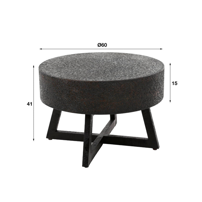Fraaai Sonja salontafel ø60 - ferro metallic
