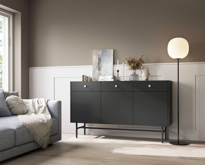 by fonQ Scandiva Dressoir 3-deurs - Zwart