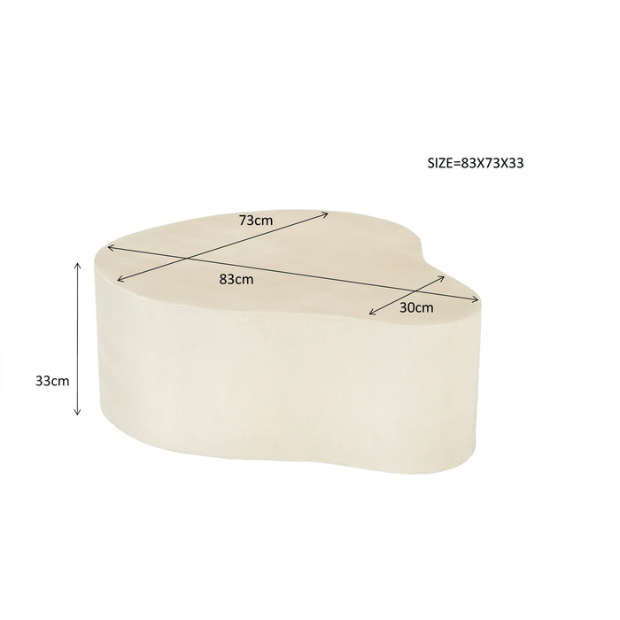 Brix - Salontafel Brix Organic Sandy 85cm - Beton | MDF