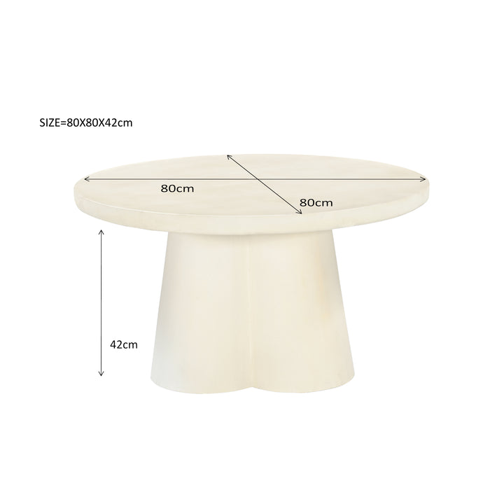 Brix - Salontafel Brix Clubs Sandy 80cm - Beton | MDF