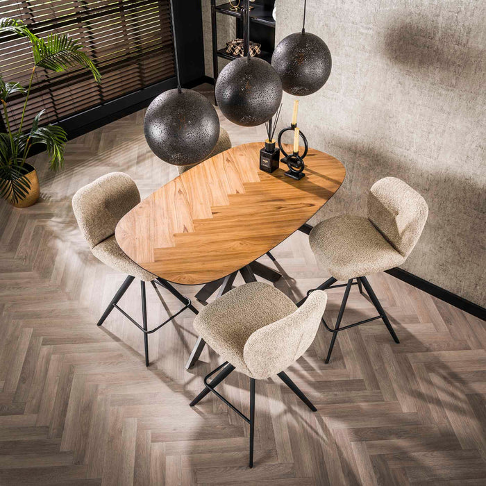 Fraaai Miko organische bartafel - 140 cm - naturel