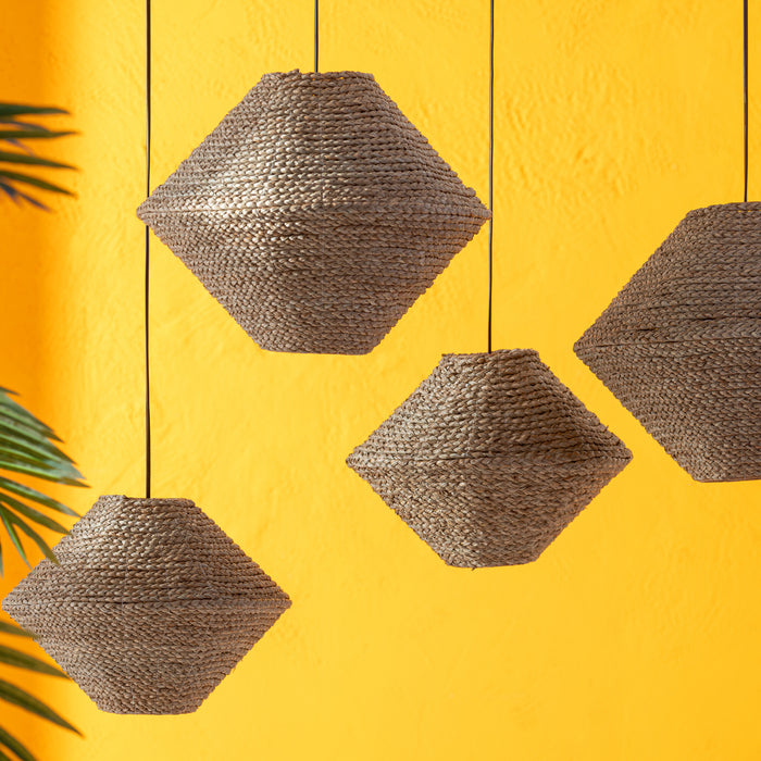 J-Line - Hanglamp Ufo Zeegras Naturel Small - 35x35x27cm