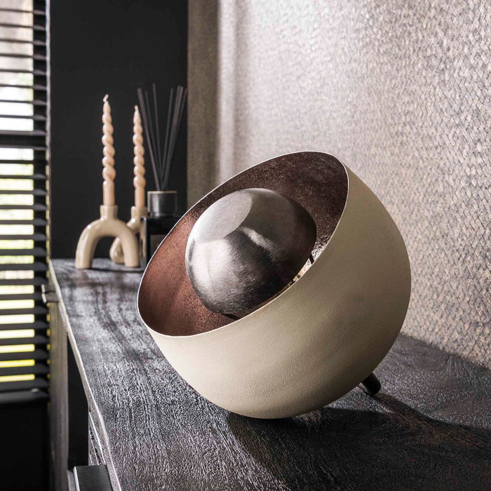 Fraaai Tamika tafellamp Ø22 cm - naturel grijs