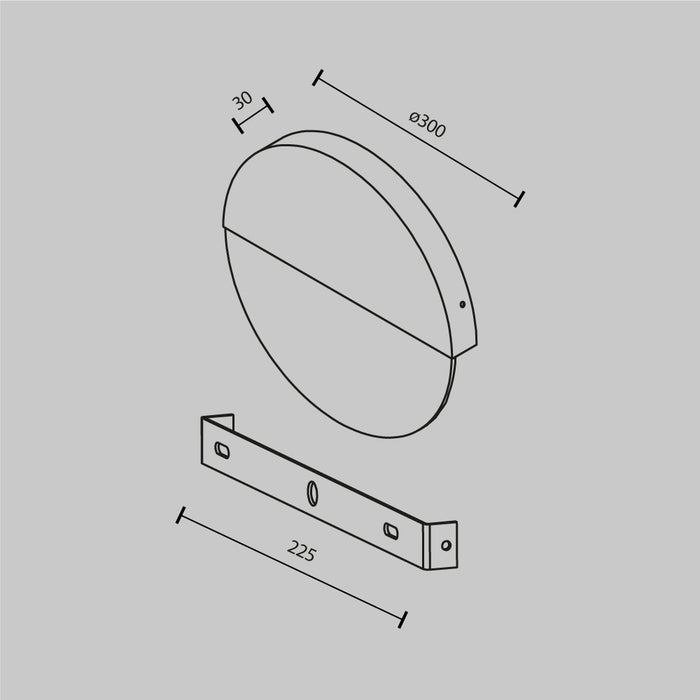 Maytoni - Wandlamp Jupiter - Messing - Ø30