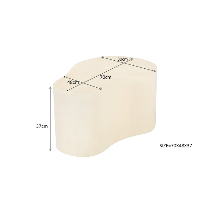 Brix - Salontafel Brix Organic Sandy 70cm - Beton | MDF