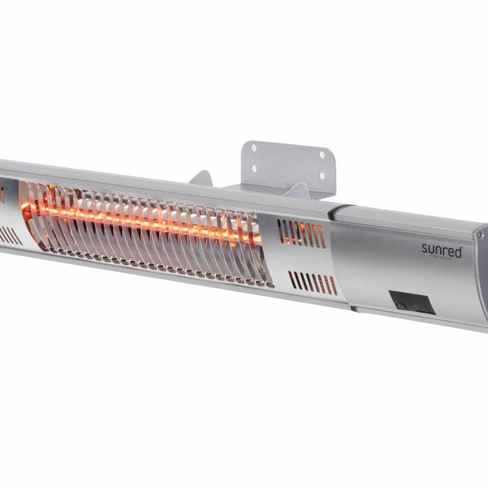 Sunred - COMBIDEAL - Heater & Hoes - Ultra lijn - Zilver – Wand model